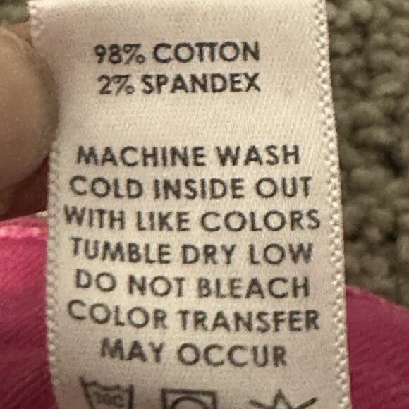 Cotton Citizen 34 Splash Straight Fit Jeans Cotton Blend Stretch‎ Fuscia NWT - Picture 9 of 11